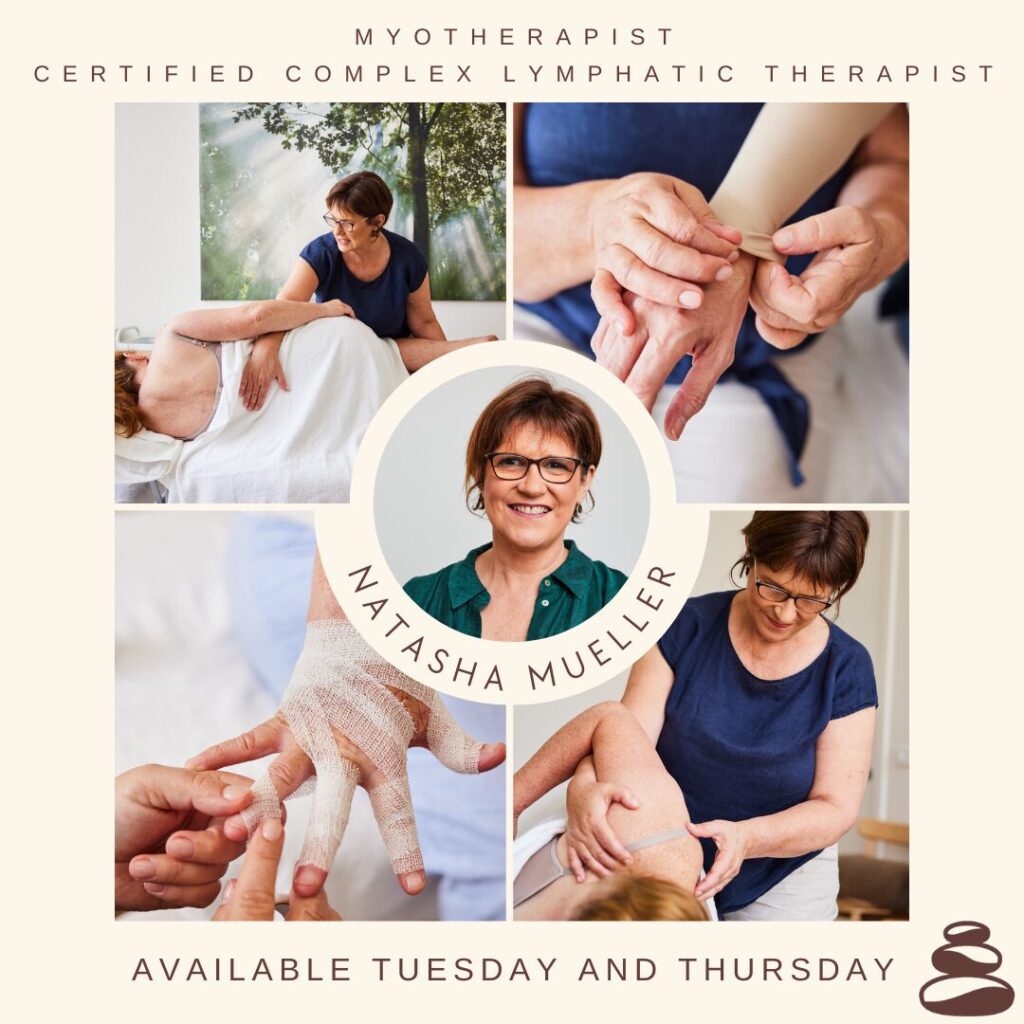 Natasha Mueller Myotherapist, lymphatic drainage therapist